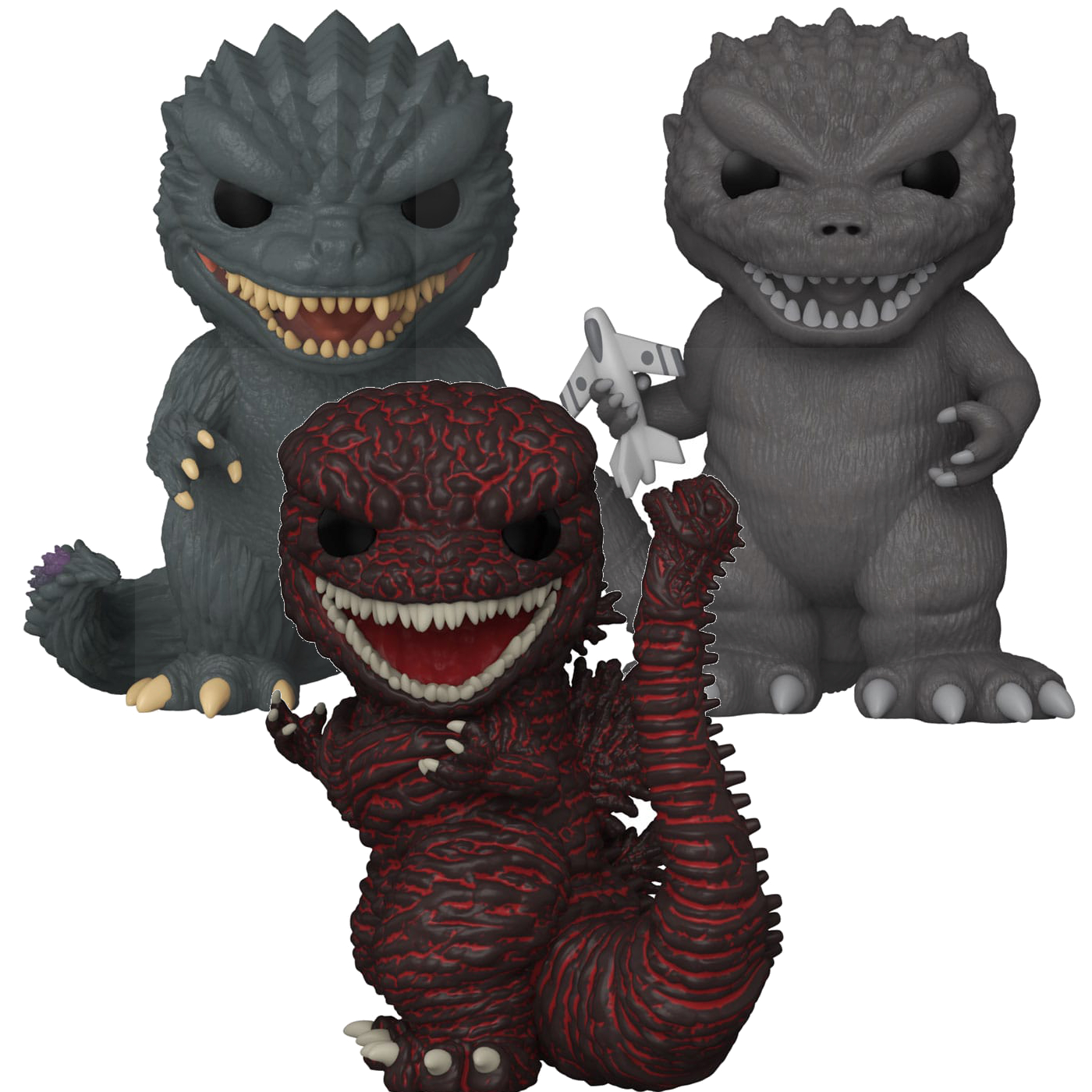 Godzilla 70th Anniversary POP! Movies Vinyl Figure Godzilla 1954 / 1999 / 2016 9 cm