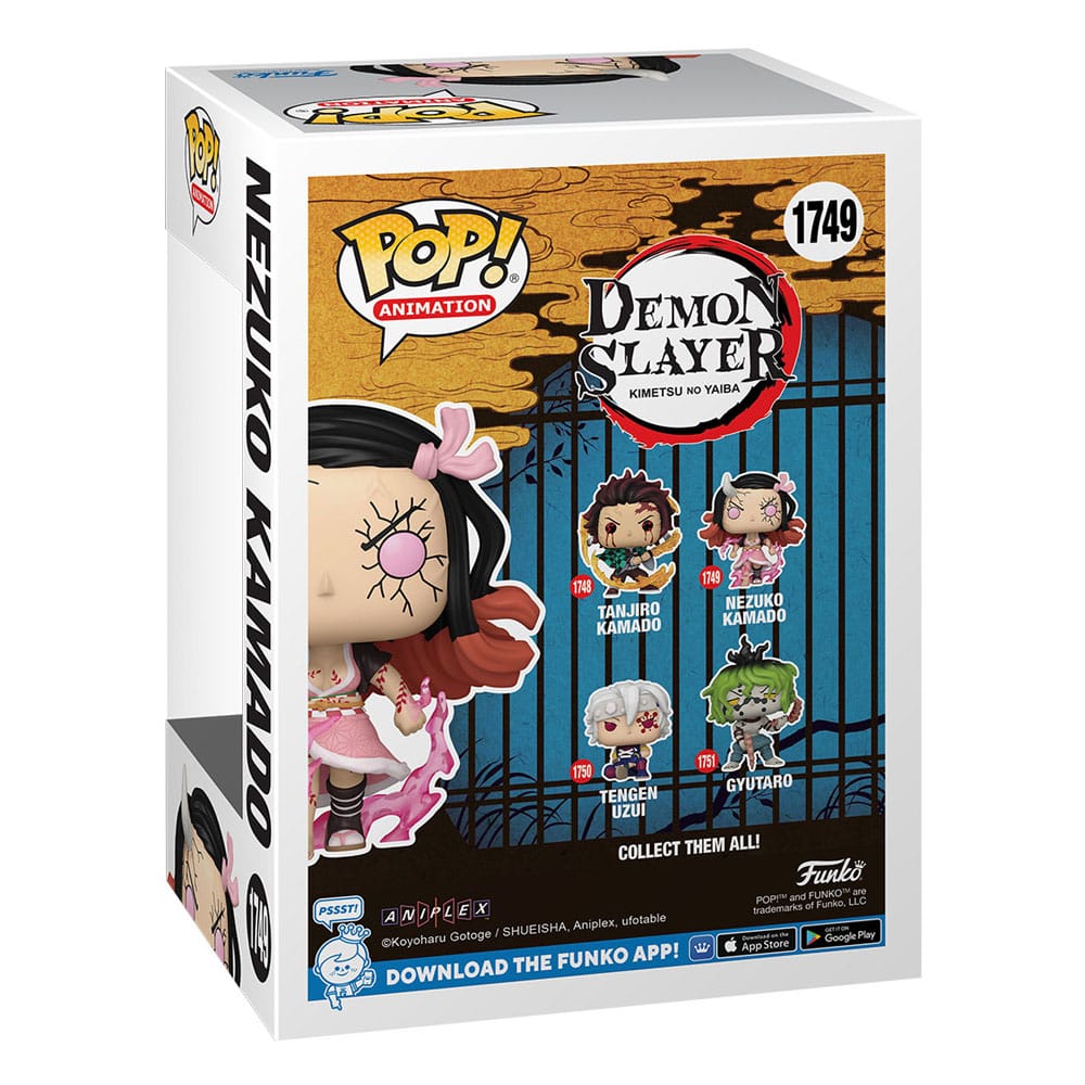 Demon Slayer: Kimetsu no Yaiba POP! Animation Vinyl Figures Gyutaro / Nezuko / Tanjiro / Tengen 9 cm