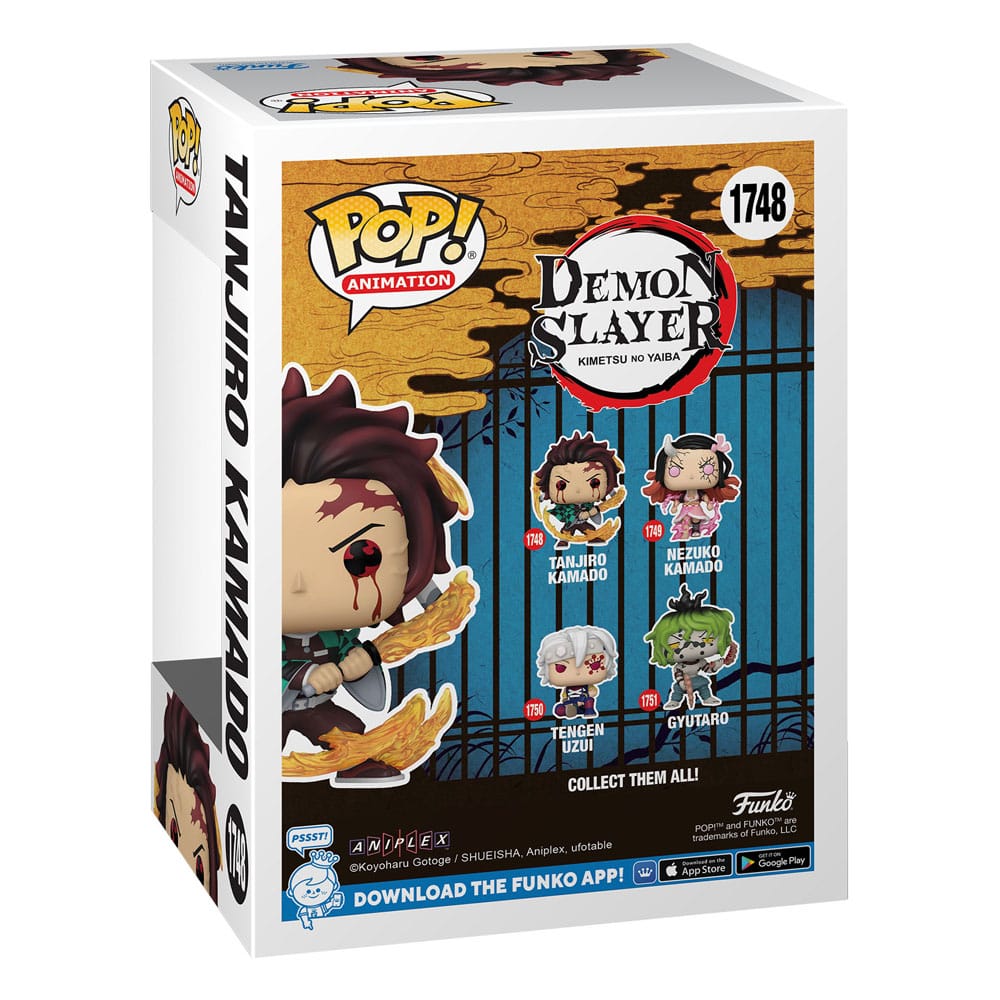 Demon Slayer: Kimetsu no Yaiba POP! Animation Vinyl Figures Gyutaro / Nezuko / Tanjiro / Tengen 9 cm