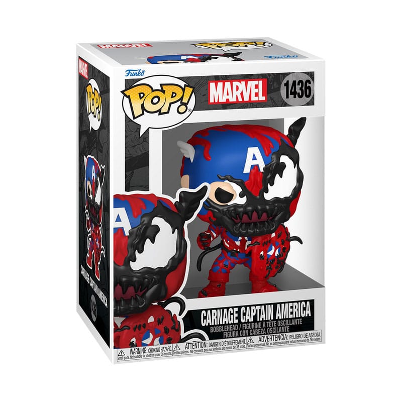 Marvel POP! Vinyl Figure Carnageized Ghost Spider / Black Panther / Captain America / Iron Man 9 cm