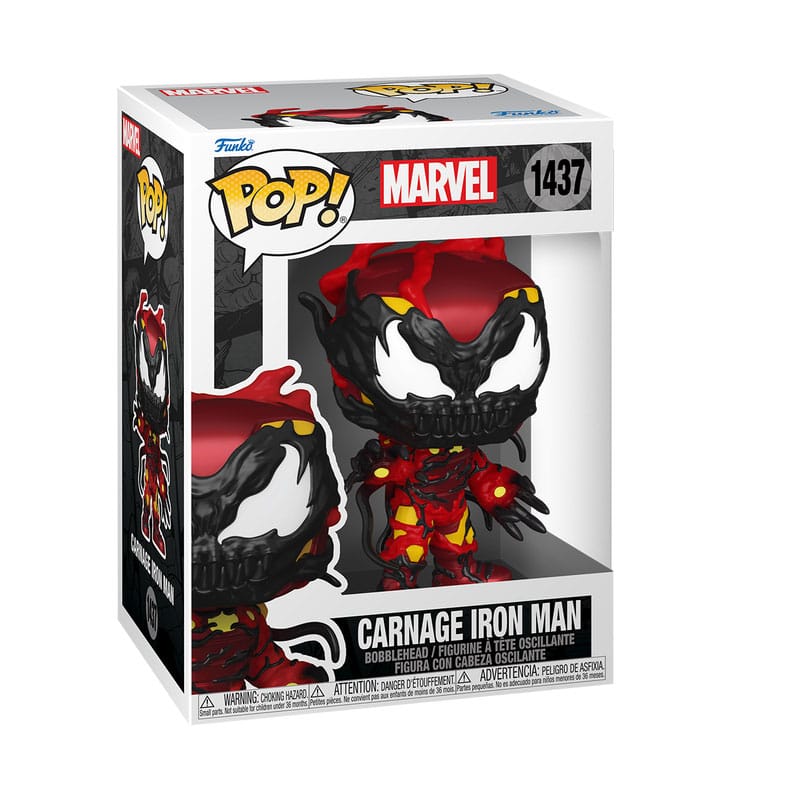 Marvel POP! Vinyl Figure Carnageized Ghost Spider / Black Panther / Captain America / Iron Man 9 cm