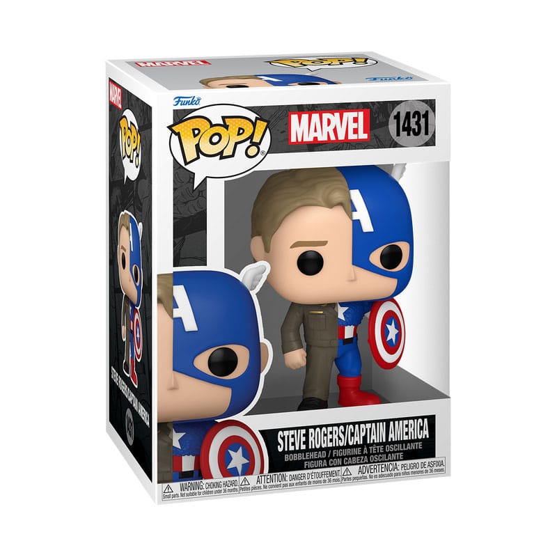 Marvel POP! Vinyl Figure Split- Wolverine / Captain America / Peter Parker 9 cm