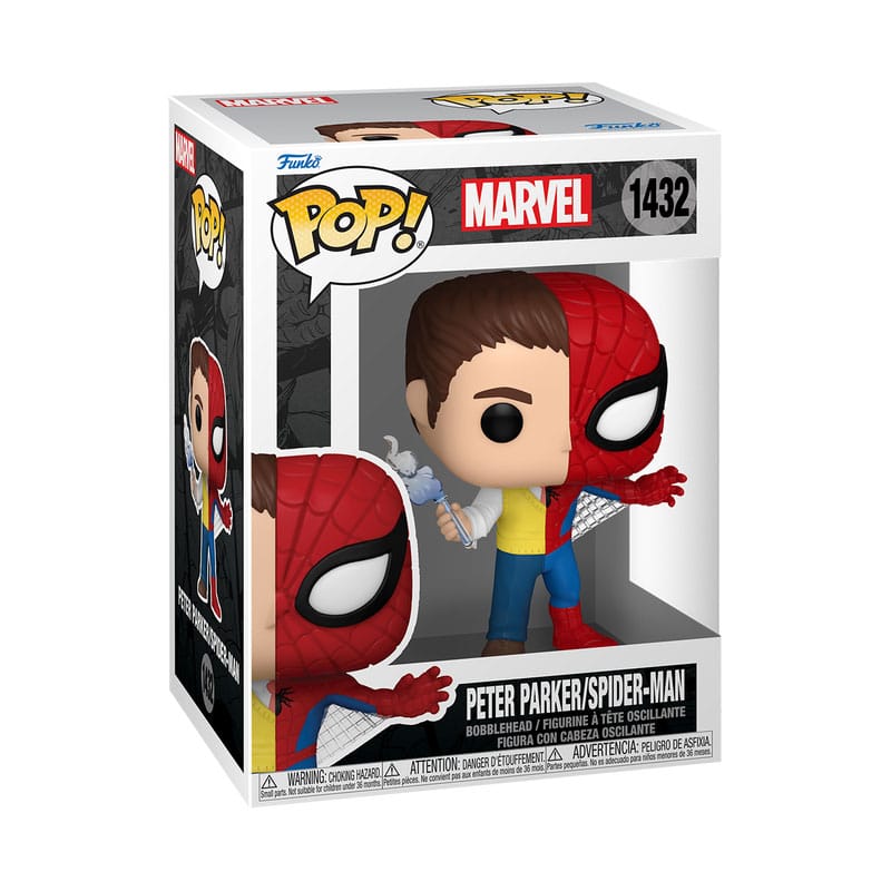 Marvel POP! Vinyl Figure Split- Wolverine / Captain America / Peter Parker 9 cm