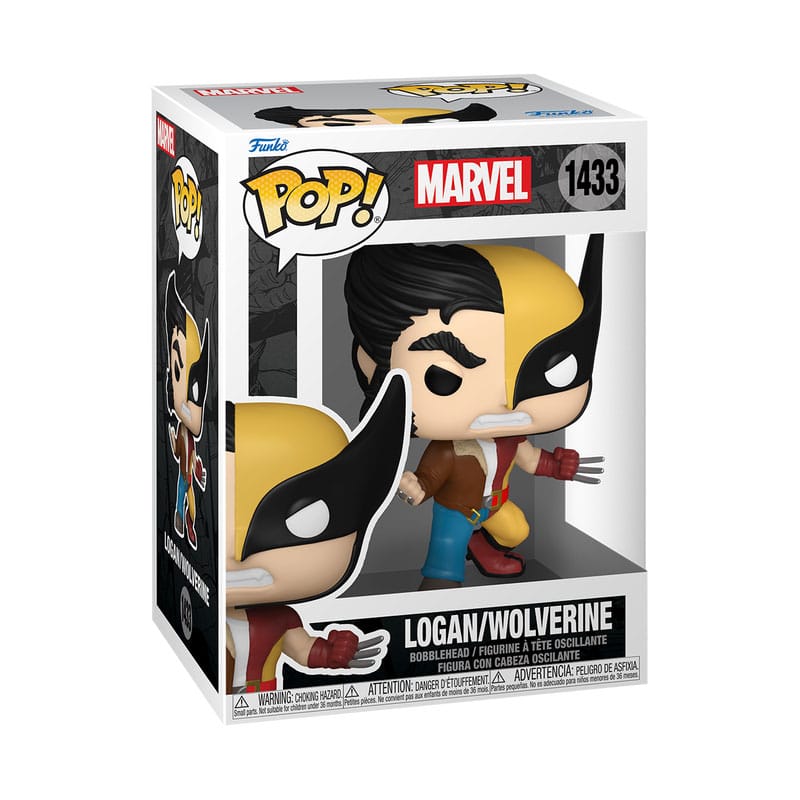 Marvel POP! Vinyl Figure Split- Wolverine / Captain America / Peter Parker 9 cm