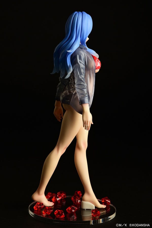 Fairy Tail 1/6 Jubia Lokser Gravure_Stylesee-through wet shirt Black Bikini / Red Bikini 25 cm