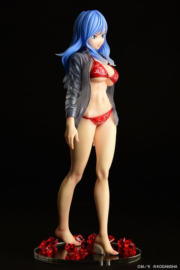 Fairy Tail 1/6 Jubia Lokser Gravure_Stylesee-through wet shirt Black Bikini / Red Bikini 25 cm