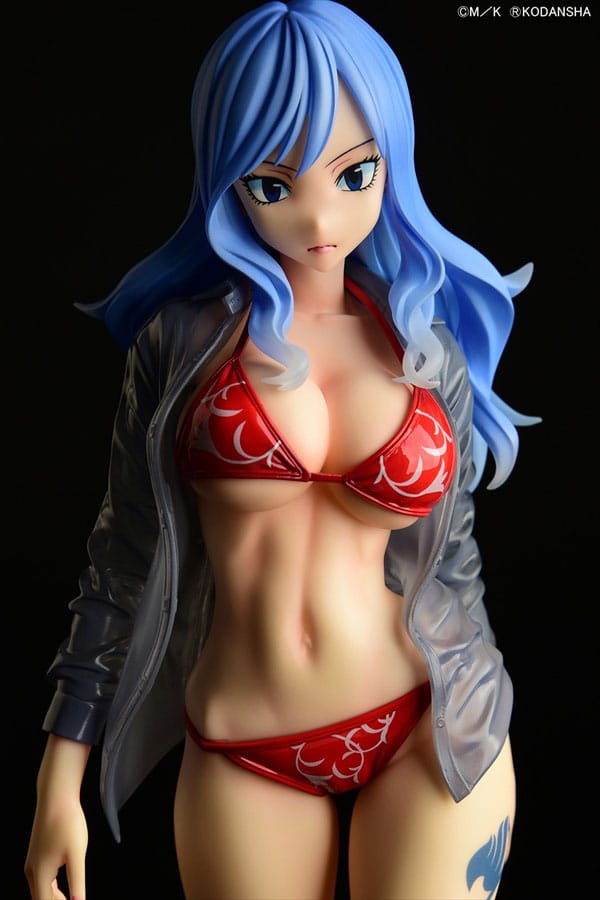 Fairy Tail 1/6 Jubia Lokser Gravure_Stylesee-through wet shirt Black Bikini / Red Bikini 25 cm