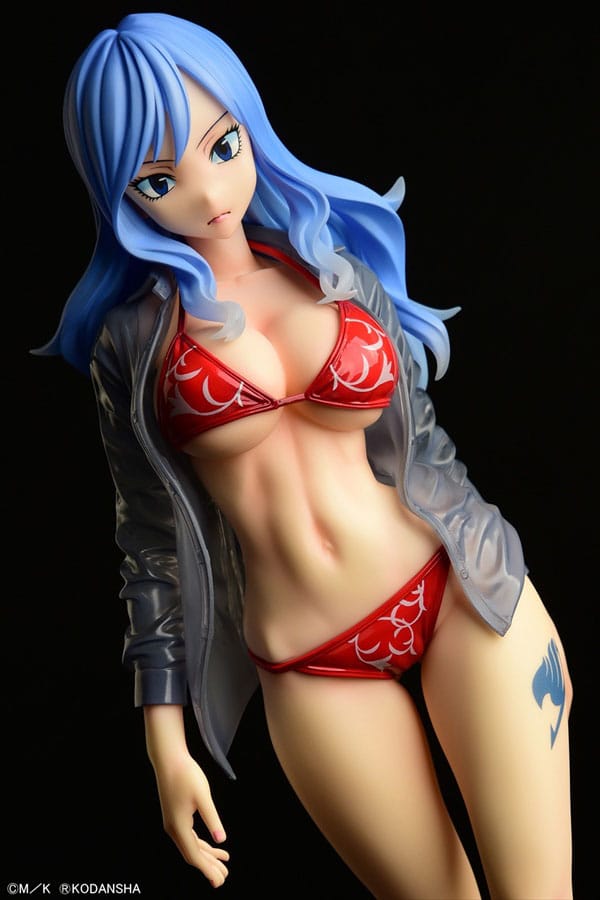 Fairy Tail 1/6 Jubia Lokser Gravure_Stylesee-through wet shirt Black Bikini / Red Bikini 25 cm