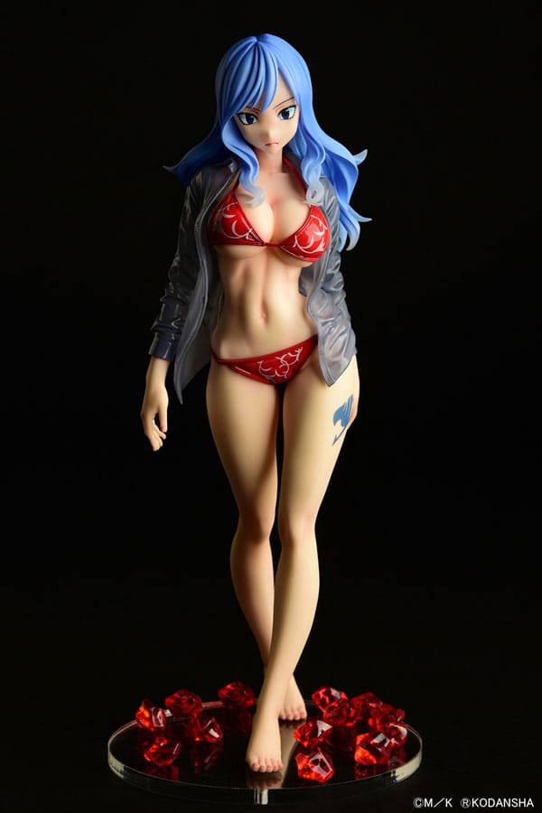 Fairy Tail 1/6 Jubia Lokser Gravure_Stylesee-through wet shirt Black Bikini / Red Bikini 25 cm