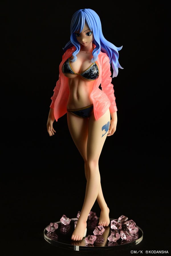 Fairy Tail 1/6 Jubia Lokser Gravure_Stylesee-through wet shirt Black Bikini / Red Bikini 25 cm