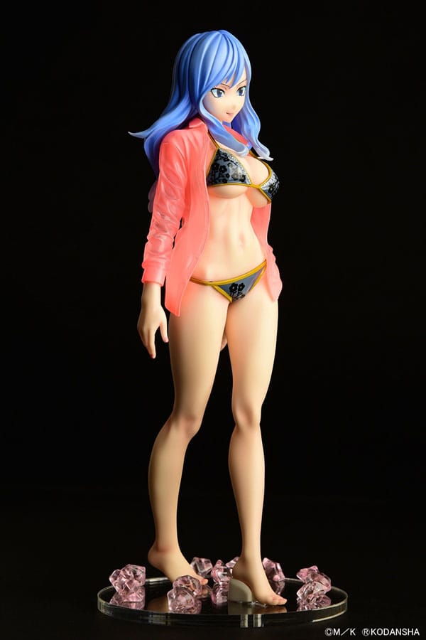 Fairy Tail 1/6 Jubia Lokser Gravure_Stylesee-through wet shirt Black Bikini / Red Bikini 25 cm