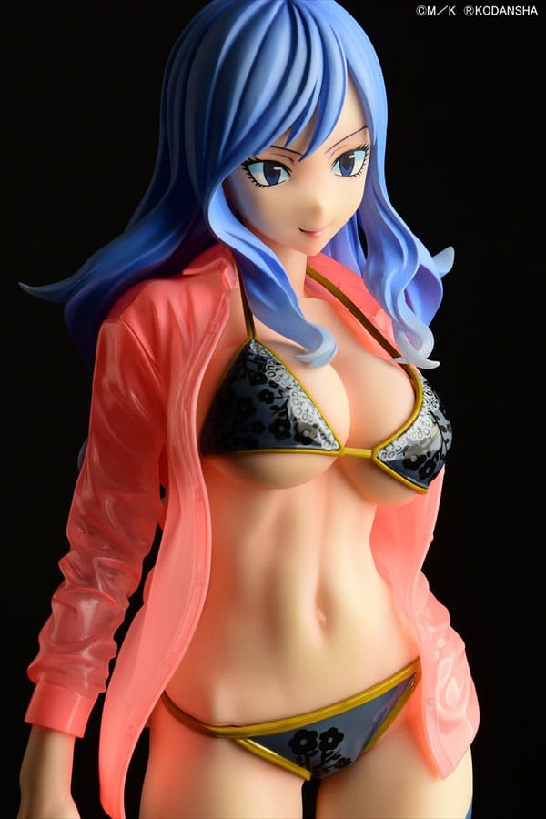 Fairy Tail 1/6 Jubia Lokser Gravure_Stylesee-through wet shirt Black Bikini / Red Bikini 25 cm