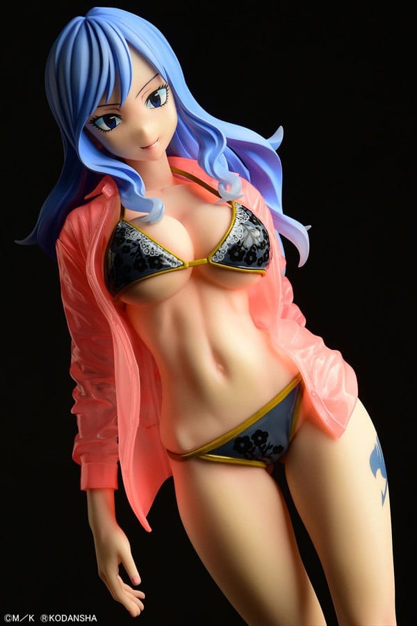 Fairy Tail 1/6 Jubia Lokser Gravure_Stylesee-through wet shirt Black Bikini / Red Bikini 25 cm