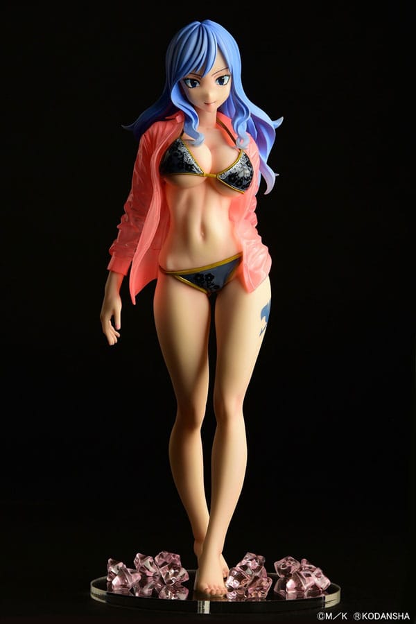 Fairy Tail 1/6 Jubia Lokser Gravure_Stylesee-through wet shirt Black Bikini / Red Bikini 25 cm