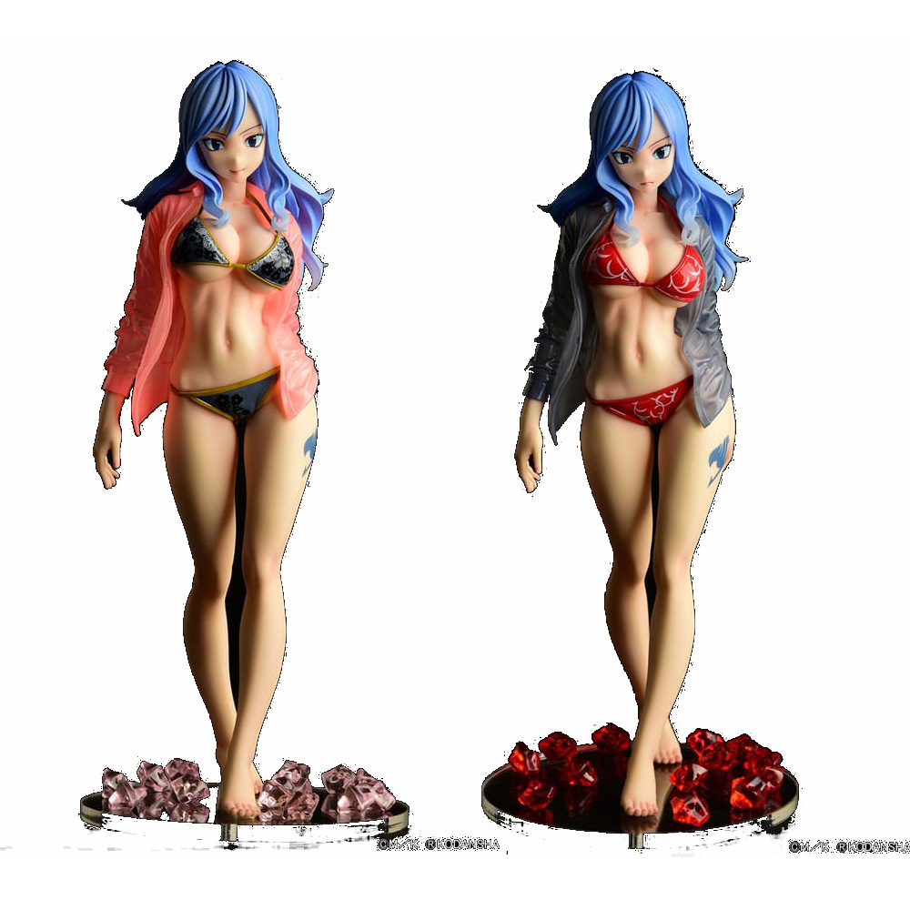 Fairy Tail 1/6 Jubia Lokser Gravure_Stylesee-through wet shirt Black Bikini / Red Bikini 25 cm