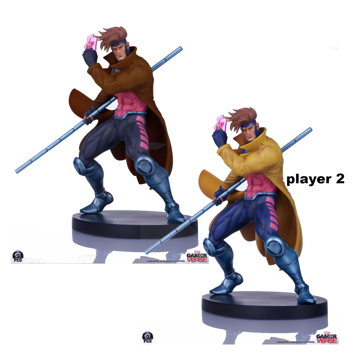 Marvel Gamerverse Classics PVC Statue 1/10 Gambit / Gambit Player 2 edition  17 cm