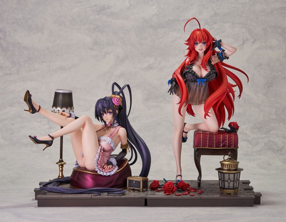 High School DxD Hero PVC 1/6.5 Rias Gremory / Akeno Himejima Light Novel 15th Anniversary ver. 29 cm