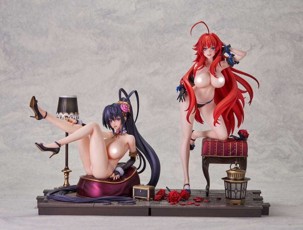 High School DxD Hero PVC 1/6.5 Rias Gremory / Akeno Himejima Light Novel 15th Anniversary ver. 29 cm