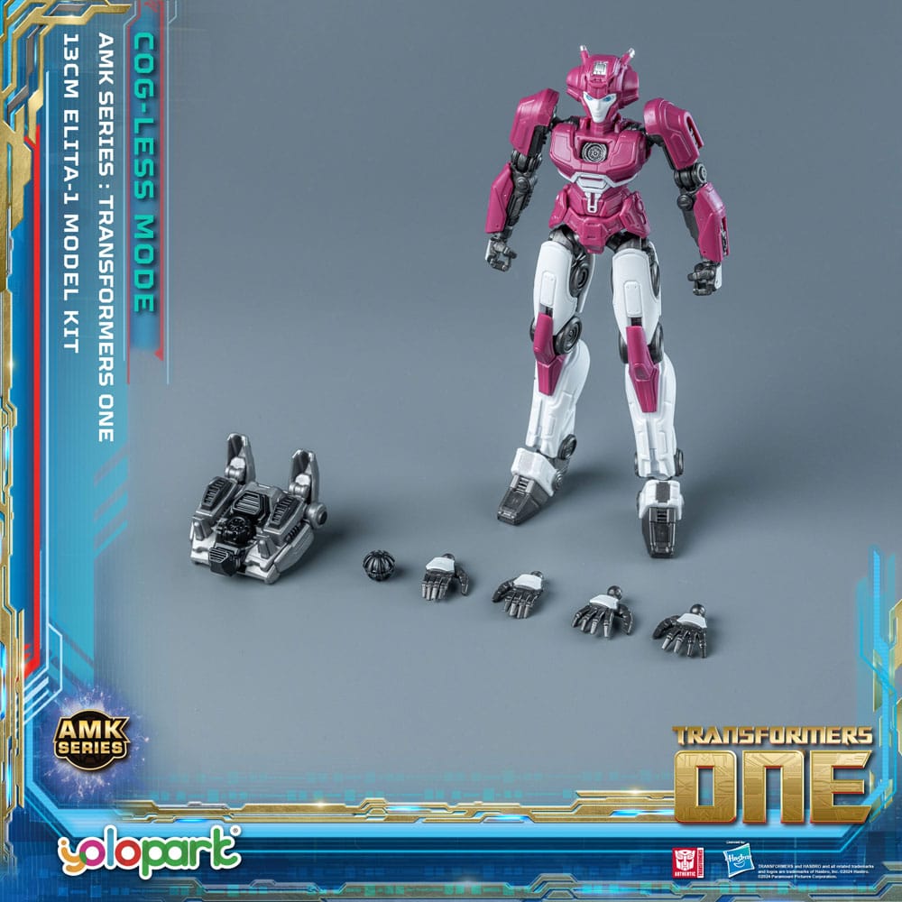 Transformers 8 AMK Mini Series Plastic Model Kit Elita-1 / B-127 / D-16 / Orion Pax 13 cm