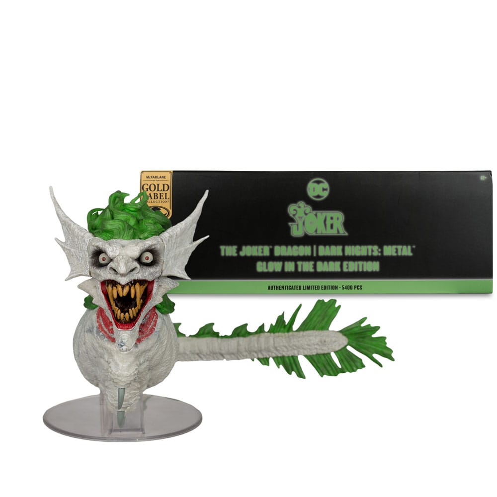 Dark Nights: Metal DC Multiverse Figure The Joker Dragon Glow in the Dark Edition (Gold Label) 25 cm