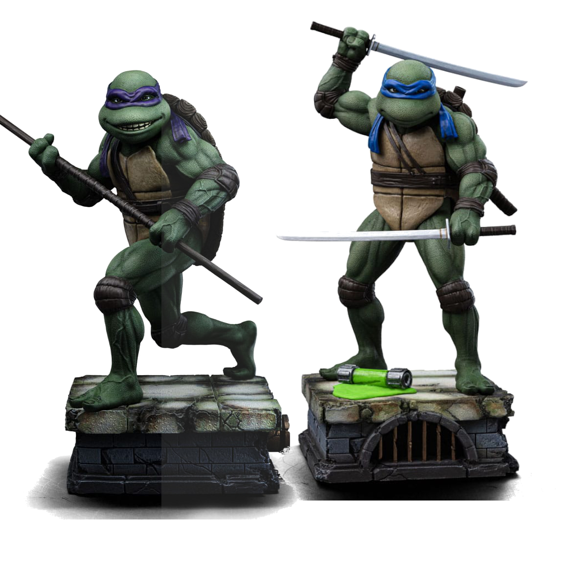 Teenage Mutant Ninja Turtles Art Scale Statue 1/10 Donatello / Leonardo 18 cm