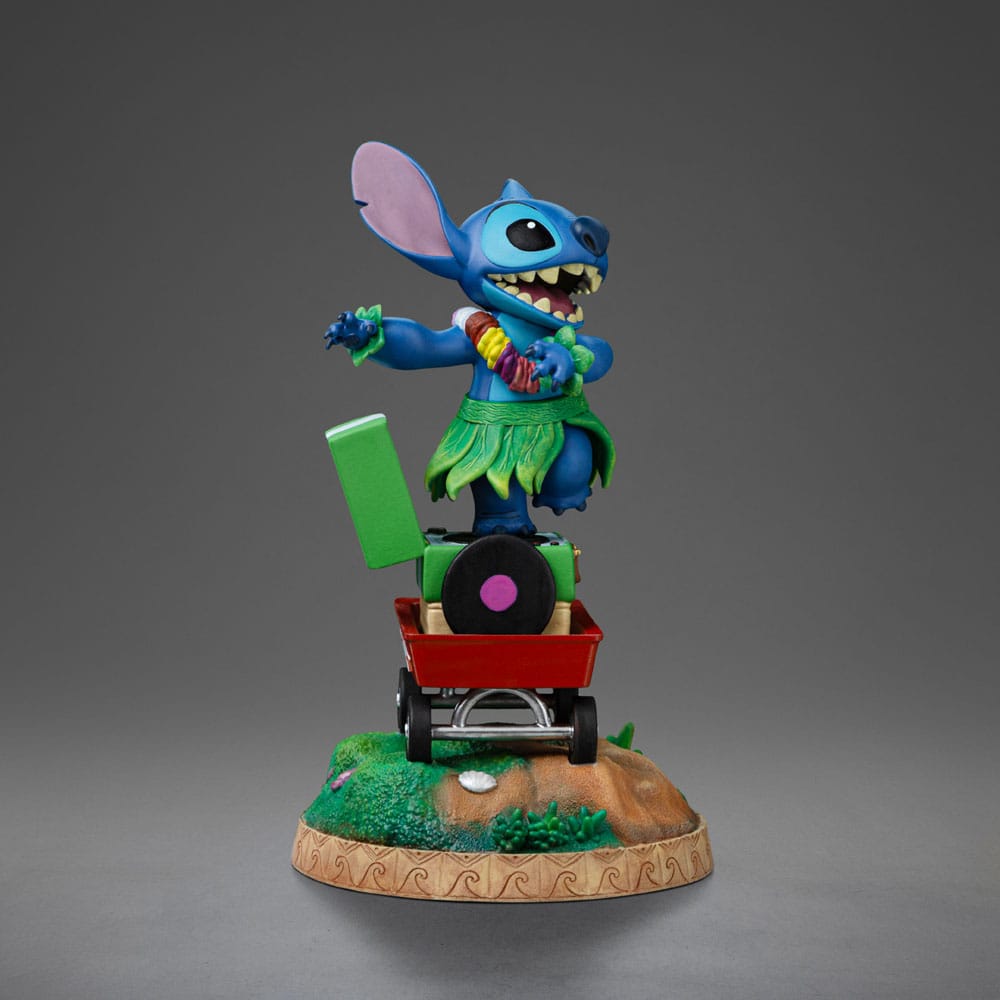 Lilo & Stitch Art Scale Statue 1/10 Stitch Laundry / King of Rock / Hula 19 cm