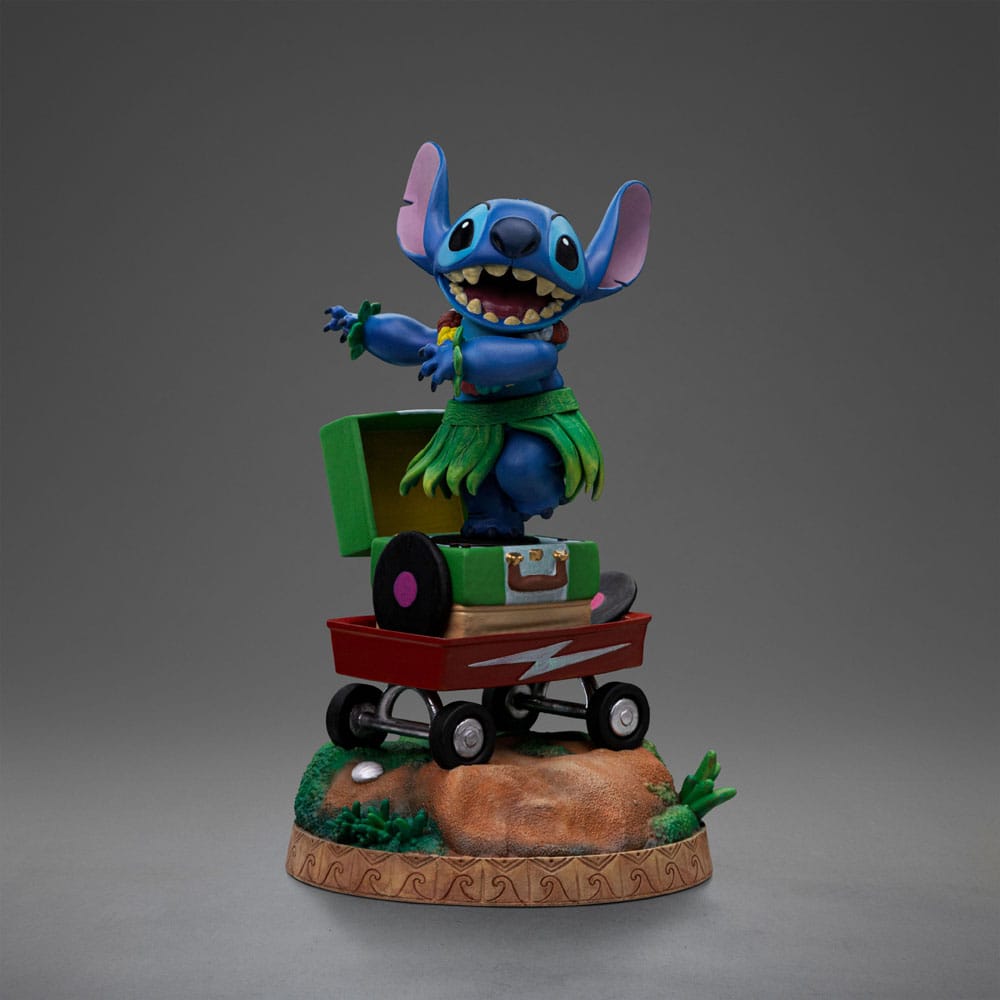 Lilo & Stitch Art Scale Statue 1/10 Stitch Laundry / King of Rock / Hula 19 cm