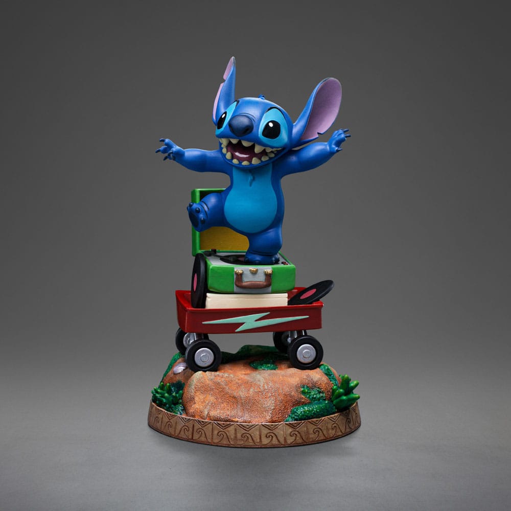 Lilo & Stitch Art Scale Statue 1/10 Stitch Laundry / King of Rock / Hula 19 cm