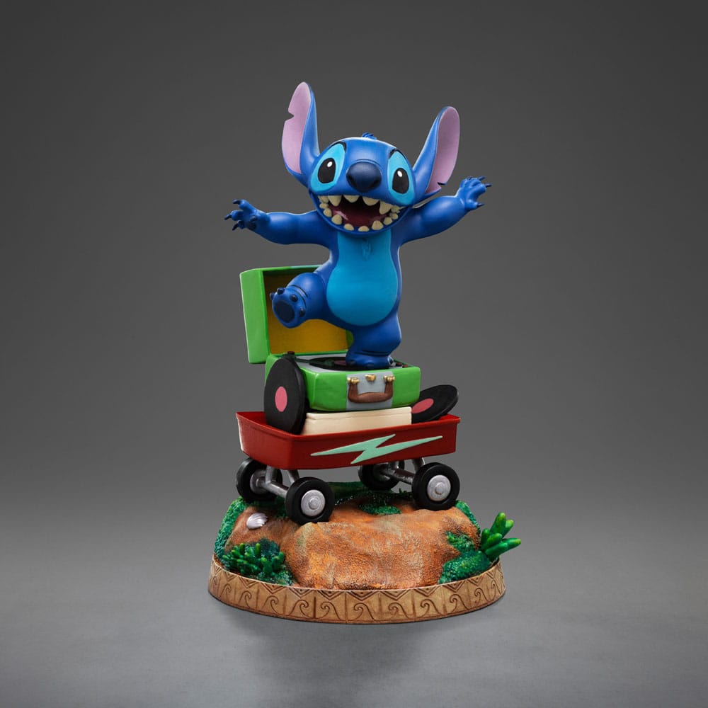 Lilo & Stitch Art Scale Statue 1/10 Stitch Laundry / King of Rock / Hula 19 cm