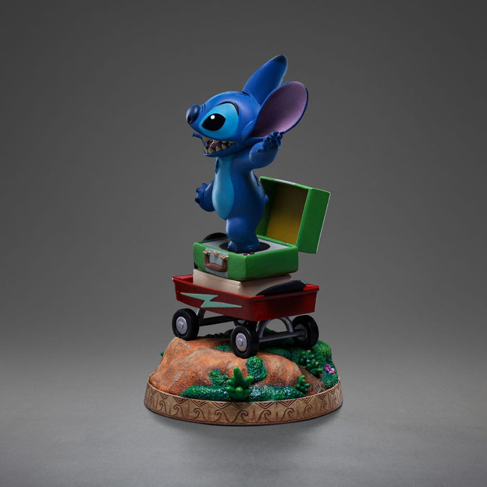 Lilo & Stitch Art Scale Statue 1/10 Stitch Laundry / King of Rock / Hula 19 cm