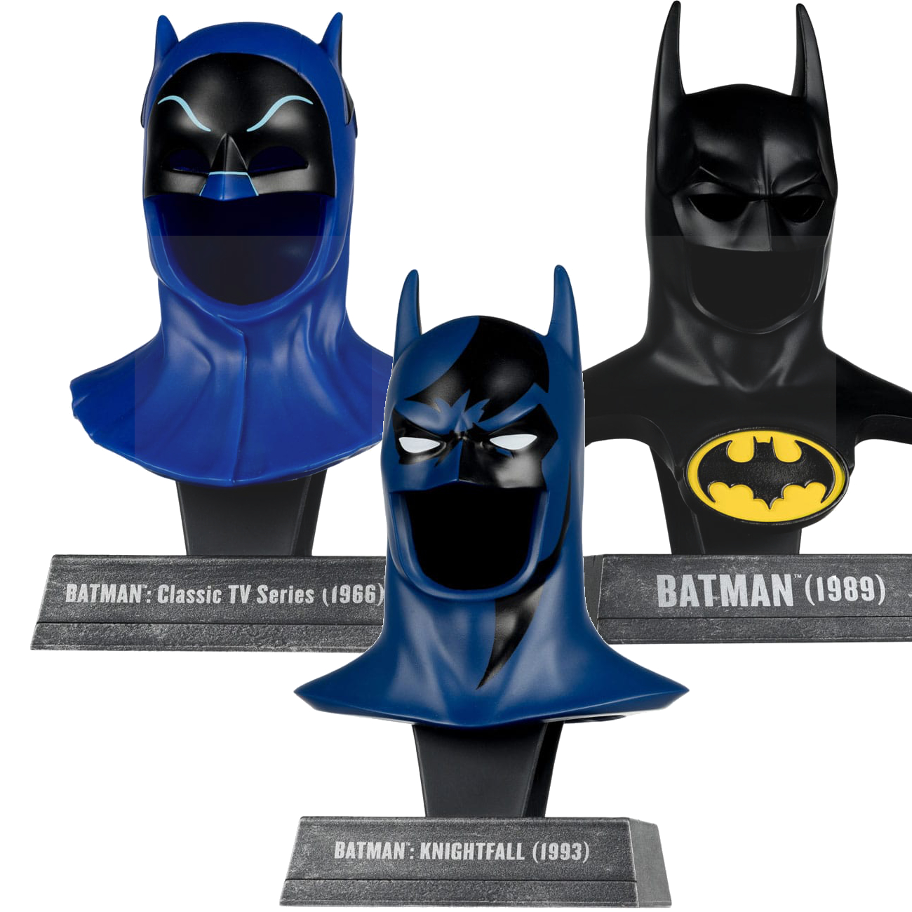 Batman 1966 / Batman 1989 / Batman Knightfall DC Direct Mini Replica 1/3 Batman Cowl 17-18-19 cm