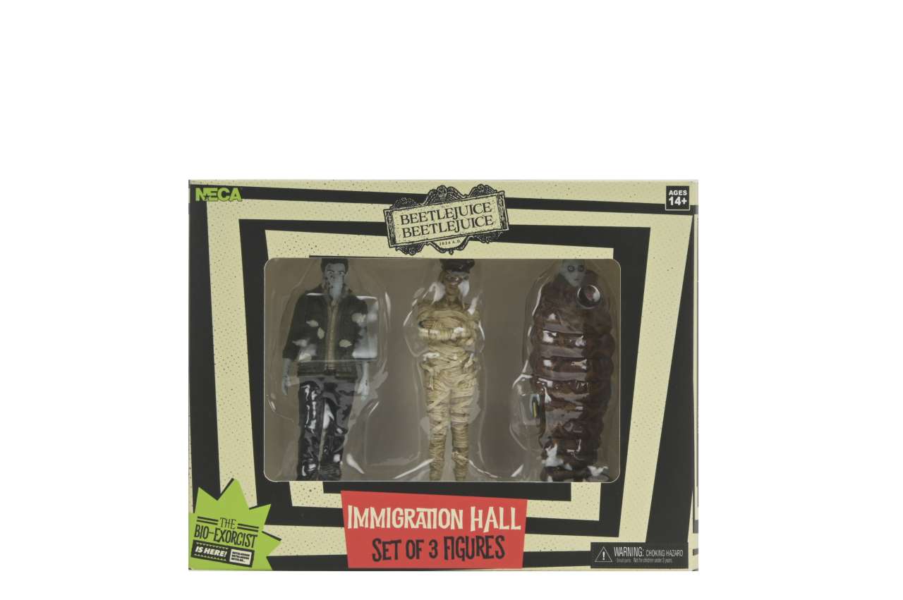 Beetlejuice 2 Immigration Hall Set 1 - 3 figure 10 cm