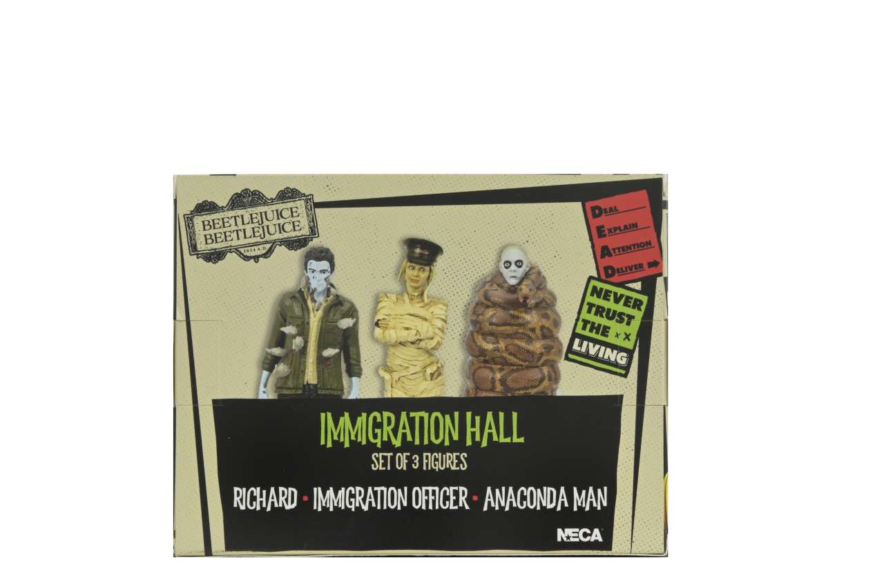 Beetlejuice 2 Immigration Hall Set 1 - 3 figure 10 cm