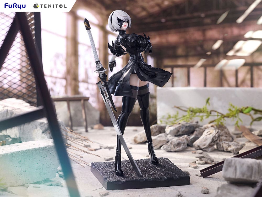 NieR:Automata Tenitol PVC Statue 2B / 9S Ver1.1a 22-18 cm