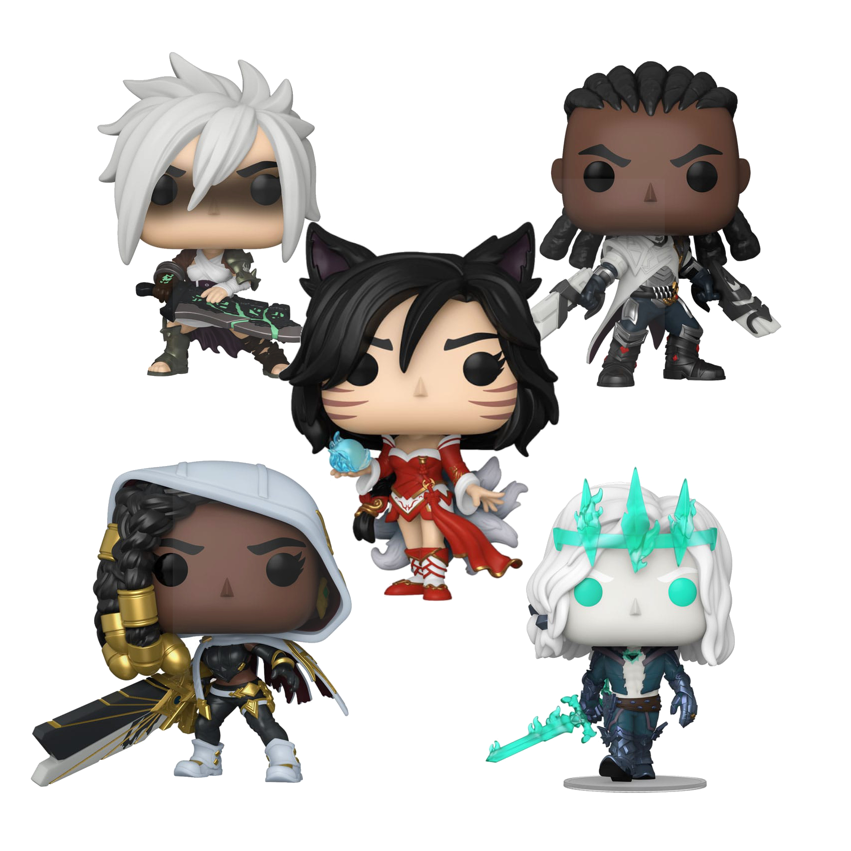 League of Legends POP! Games Vinyl Figure Ahri / Lucian / Riven / Senna / Viego 9 cm