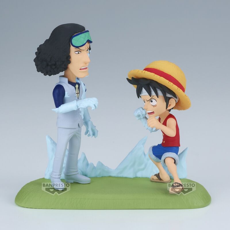 One Piece World Collectable Figure Log Stories Monkey D. Luffy vs Kuzan 9cm