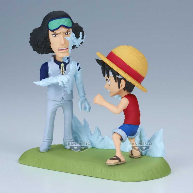 One Piece World Collectable Figure Log Stories Monkey D. Luffy vs Kuzan 9cm