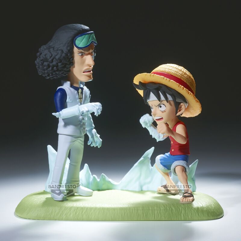 One Piece World Collectable Figure Log Stories Monkey D. Luffy vs Kuzan 9cm