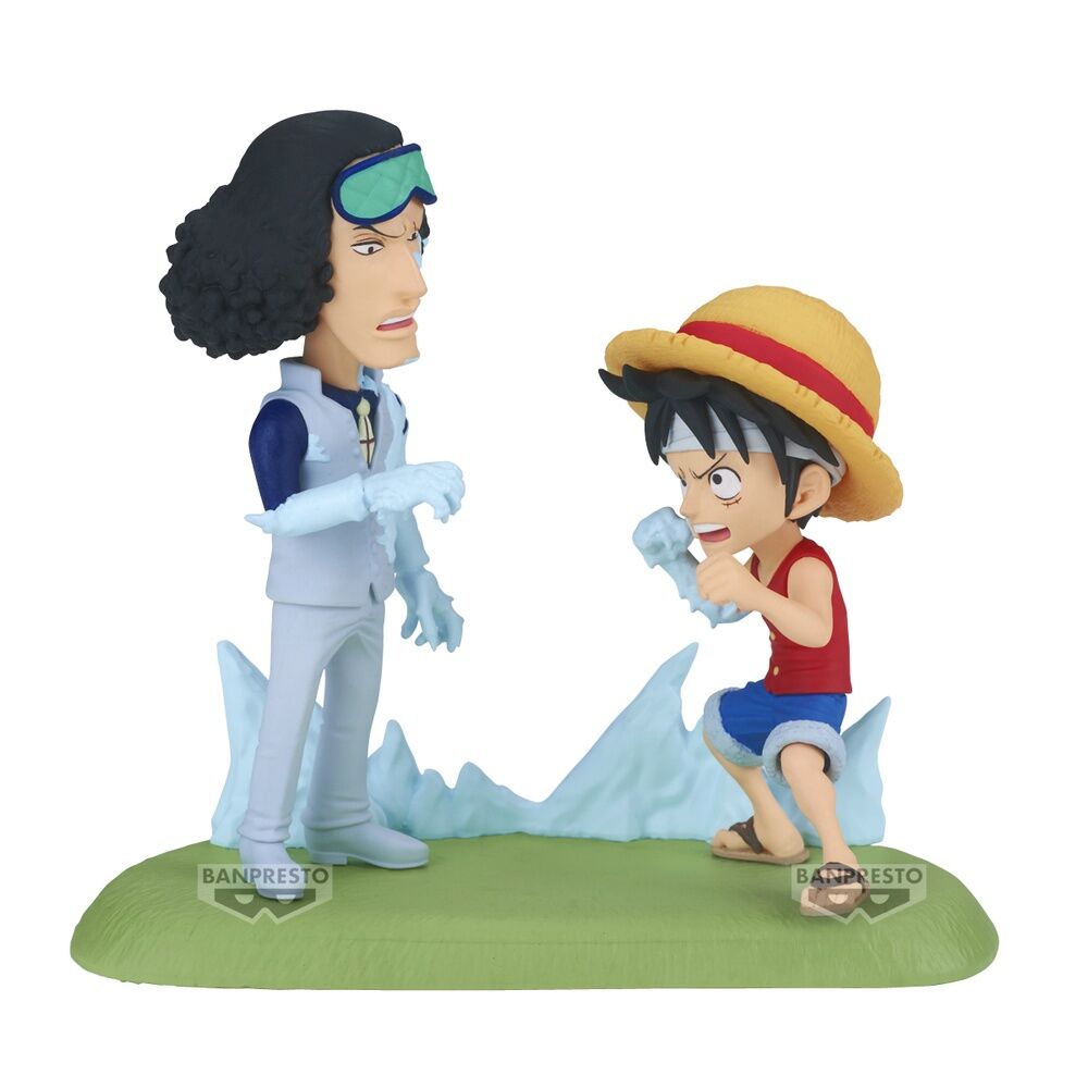 One Piece World Collectable Figure Log Stories Monkey D. Luffy vs Kuzan 9cm