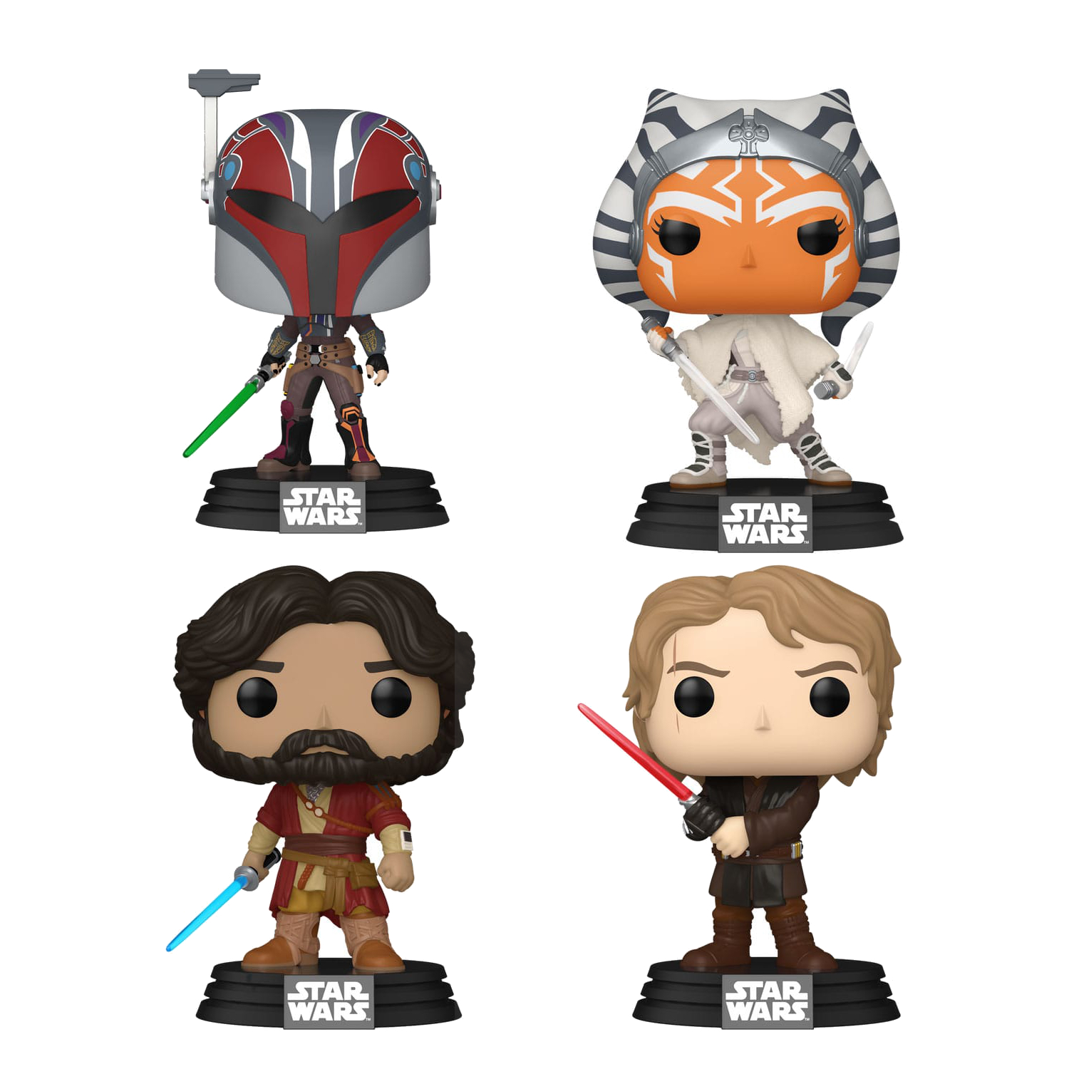 Star Wars: Ahsoka POP! Vinyl Figure S3- Sabine Wren / Ahsoka / Ezra Bridger / Anakin Skywalker 9 cm