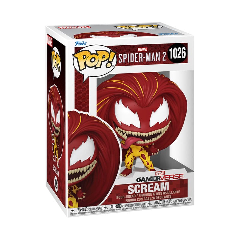 Spiderman 2 POP! Games Vinyl Anti-Venom Peter / Harry Osborn / City Sounds Miles / Scream 9 cm