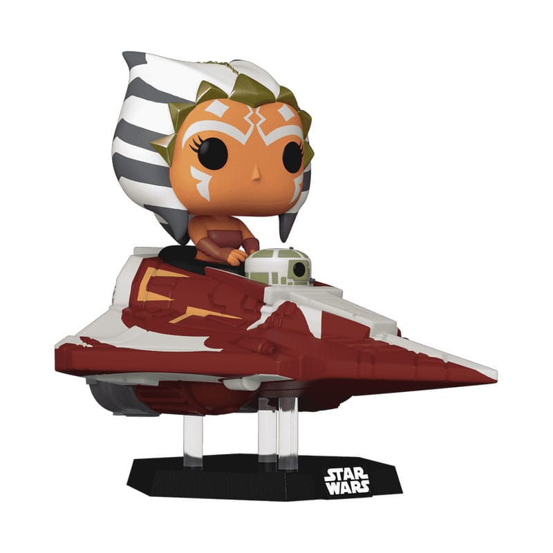 Star Wars POP! Rides Super Deluxe Obi-Wan Kenobi / Ahsoka Tano in Delta 7 Jedi Starfighter 15 cm