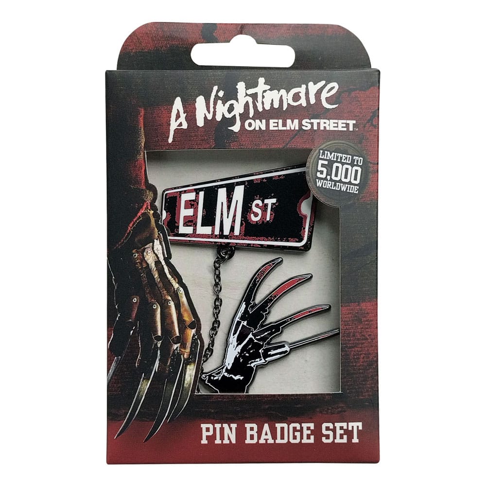 Fanattik Horror Movies Pin Badge 2-Pack Nightmare on Elm Street / It / Friday the 13th