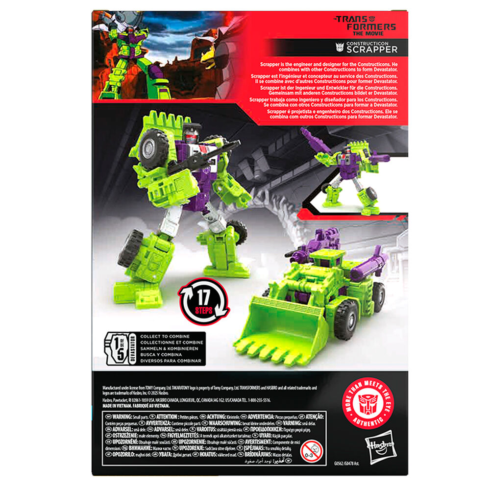 Transformers Studio Series Constructicon Scrapper figure 17 cm