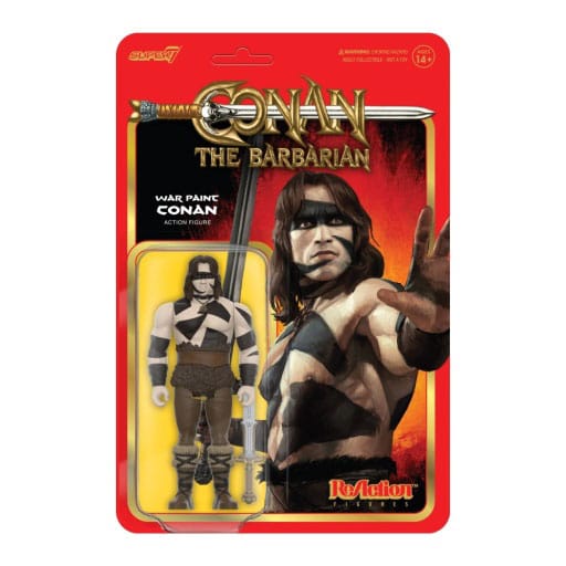 Conan The Barbarian ReAction Action Figure Wave 02 Subotai / Valeria / Conan War Paint 10 cm