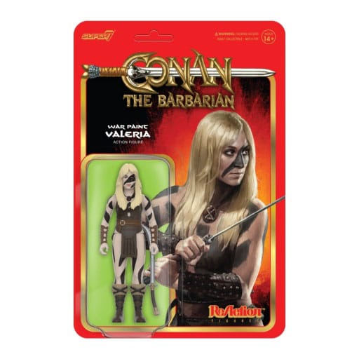 Conan The Barbarian ReAction Action Figure Wave 02 Subotai / Valeria / Conan War Paint 10 cm