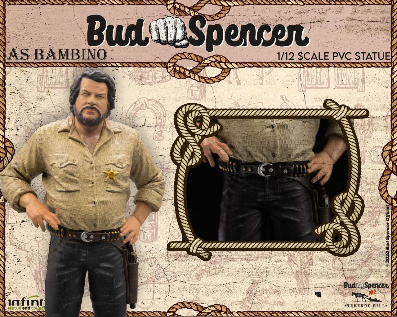 Bud spencer  Bambino / Trinità / Bulldozer / Banana Joe 1/12 pvc statue