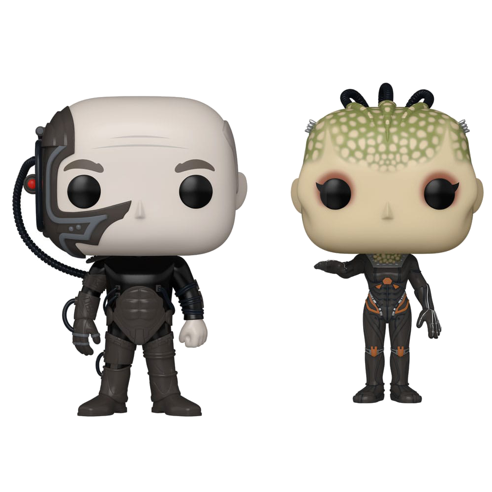 Star Trek First Contact POP! TV Vinyl Figure Borg Queen / Picard(Borg) 9 cm