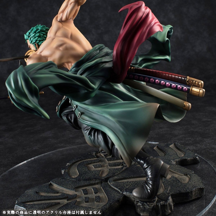 One Piece Portrait Of Pirates SA-MAXIMUM PVC Statue Roronoa Zoro San Zen Se Kai !!! 21 cm