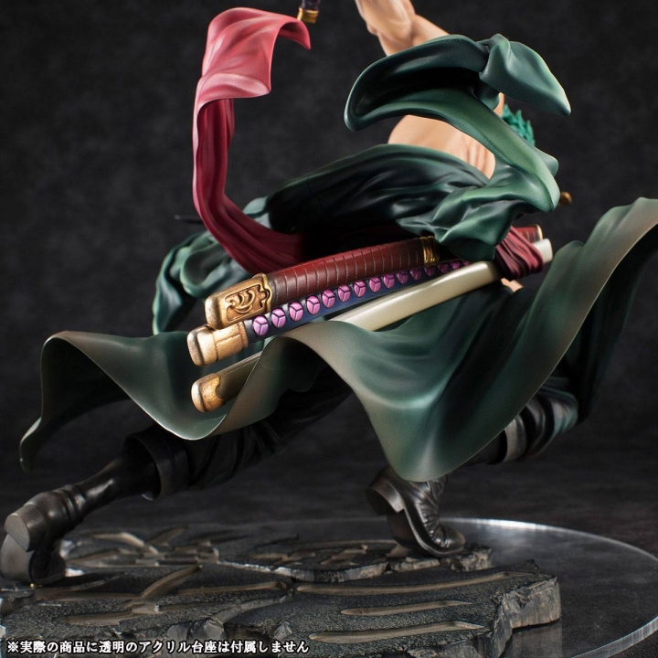 One Piece Portrait Of Pirates SA-MAXIMUM PVC Statue Roronoa Zoro San Zen Se Kai !!! 21 cm